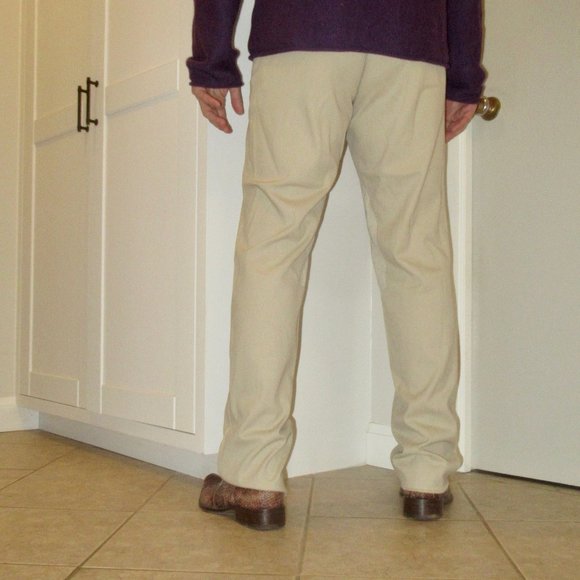 Made in Italy Purple Label Ralph Lauren Taupe Pants Size 34 - Picture 6 of 15